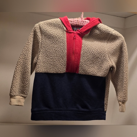 Cat & Jack Half Zip Color Block Hoodie - Picture 2 of 6